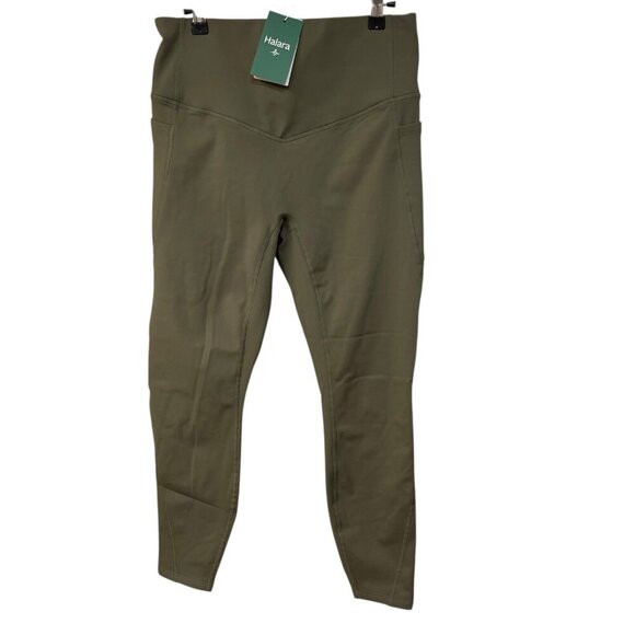 Halara Softlyzero High Waisted Deep Side Pocket Yoga Leggings Size Large NEW - Picture 2 of 12